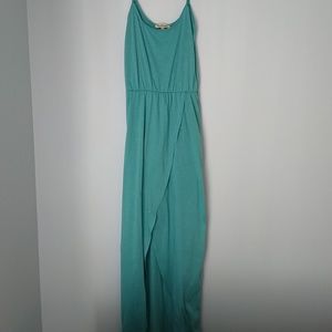 Turquoise Hi Low Maxi Dress